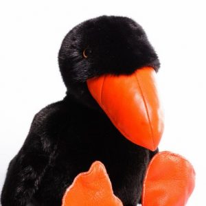Дизайнерские игрушки из меха ворона оранжевый клюв