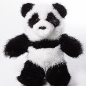 Дизайнерские игрушки из меха медведь Панда