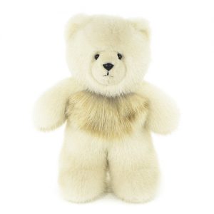 Дизайнерские игрушки из меха медведь белый