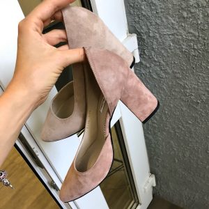VN Женская обувь весна туфли из замши нежно-розовые