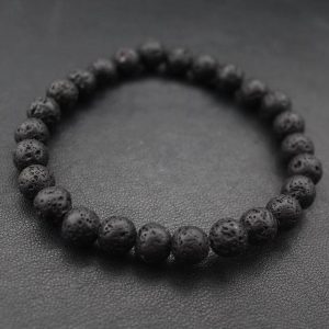 Мужские браслеты из камней с лавой «VOLCANIC || Lava»