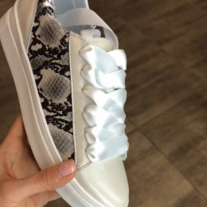 VN Женская обувь кроссовки белые из натуральной кожи